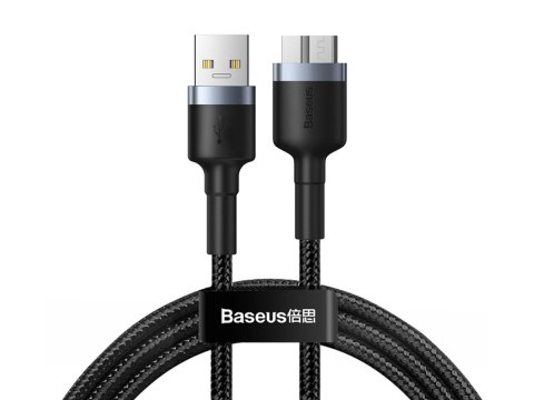Kabel USB 3.0 do Micro-B 3.0 Baseus Cafule 2A 1m Czarno-szary