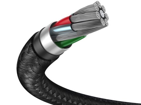 Kabel USB 3.0 do Micro-B 3.0 Baseus Cafule 2A 1m Czarno-szary