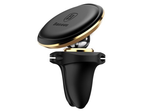 Magnetyczny Uchwyt samochodowy Baseus Magnetic Air Vent do kratki Złoty