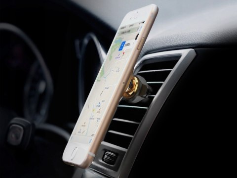 Magnetyczny Uchwyt samochodowy Baseus Magnetic Air Vent do kratki Złoty