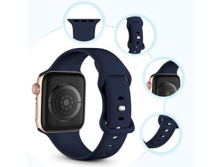 Sportowy pasek Alogy gumowy do Apple Watch 42/44/45/49mm Granatowy