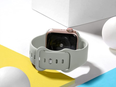 Sportowy pasek Alogy gumowy do Apple Watch 42/44/45/49mm Szary
