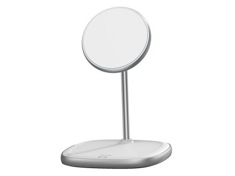 Stojak magnetyczny Baseus MagSafe z ładowarką indukcyjną do iPhone 12 Biały