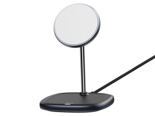 Stojak magnetyczny Baseus MagSafe z ładowarką indukcyjną do iPhone 12 Czarny