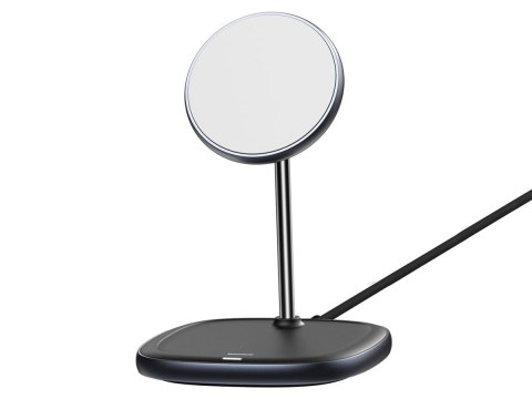 Stojak magnetyczny Baseus MagSafe z ładowarką indukcyjną do iPhone 12 Czarny