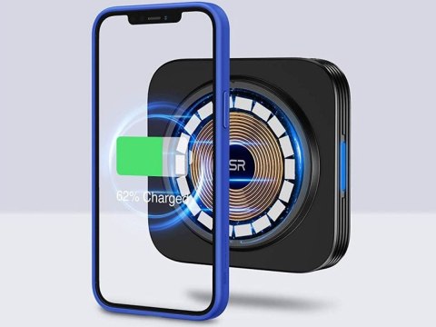Uchwyt magnetyczny z ładowarką Qi MagSafe ESR HaloLock na szybę/ deskę Black