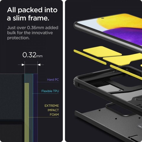 Etui Spigen Tough Armor do Samsung Galaxy A72 Black