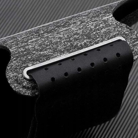 Etui do biegania Sport ArmBand wodoodporna opaska na ramię do telefonu 6.5 cali Grey