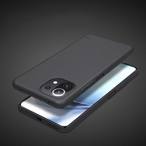 Etui obudowa Nillkin Frosted Shield do Xiaomi Mi 11 Lite/ Mi 11 Lite 5G Black