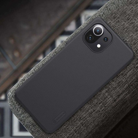 Etui obudowa Nillkin Frosted Shield do Xiaomi Mi 11 Lite/ Mi 11 Lite 5G Black