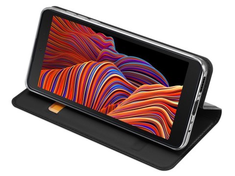 Etui ochronne z klapką Dux Ducis Skin skórzane do Samsung Galaxy Xcover 5 Czarne