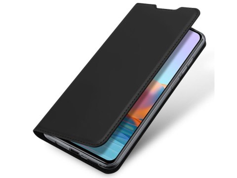 Etui ochronne z klapką Dux Ducis Skin skórzane do Xiaomi Redmi Note 10 Pro Czarne