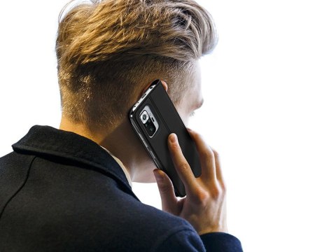 Etui ochronne z klapką Dux Ducis Skin skórzane do Xiaomi Redmi Note 10 Pro Czarne