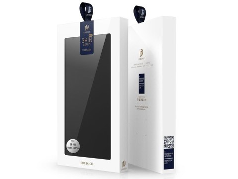 Etui ochronne z klapką Dux Ducis Skin skórzane do Xiaomi Redmi Note 10 Pro Czarne