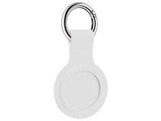 Etui silikonowe Alogy brelok z karabińczykiem do Apple AirTag Biały