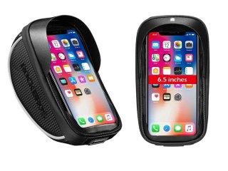 Etui torba rowerowa sakwa uchwyt do telefonu RockBros 010-4BK Czarne