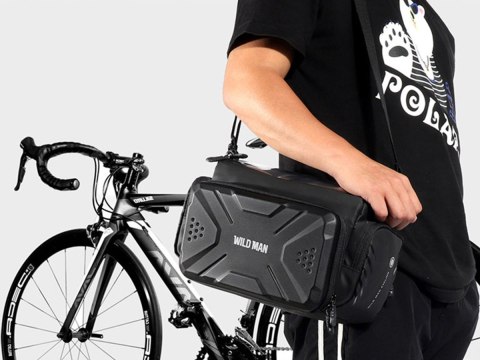 Etui torba sakwa na rower uchwyt rowerowy Wildman Bag GS6 4l 7 cali Czarny