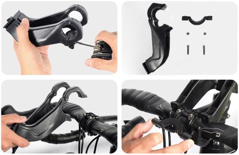 Etui torba sakwa na rower uchwyt rowerowy Wildman Bag GS6 4l 7 cali Czarny