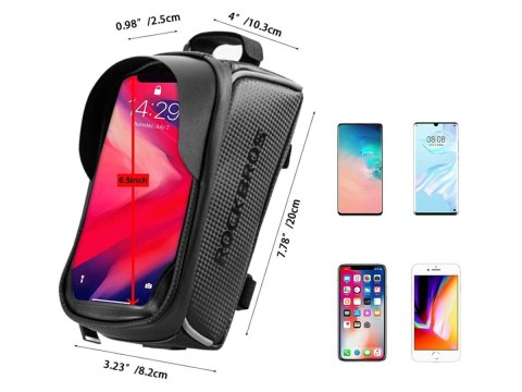Etui torba uchwyt rowerowy RockBros 017-1BK sakwa na rower na ramę Czarne