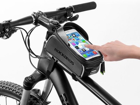 Etui torba uchwyt rowerowy RockBros 017-1BK sakwa na rower na ramę Czarne