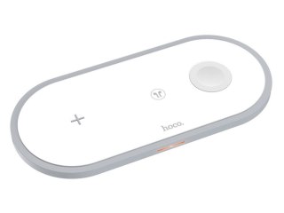 Ładowarka indukcyjna Qi 3w1 HOCO CW24 3IN1 do iPhone/AirPods/Watch White
