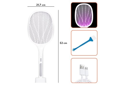 Lampa owadobójcza 6 LED UV Alogy przenośna łapka na owady insekty Biała