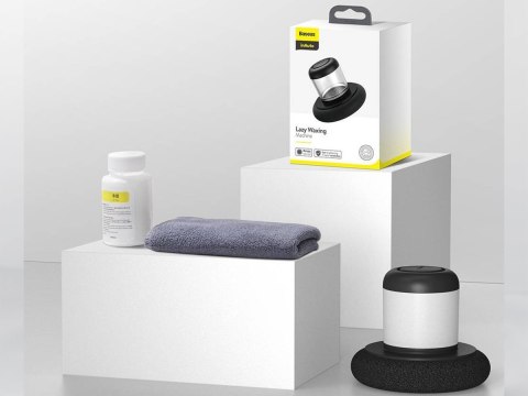 Polerka samochodowa Baseus Lazy Waxing aplikator + wosk czarna