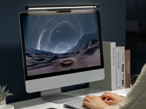 Regulowana lampa LED na monitor komputera Baseus I-Wok Pro z klipsem Czarna