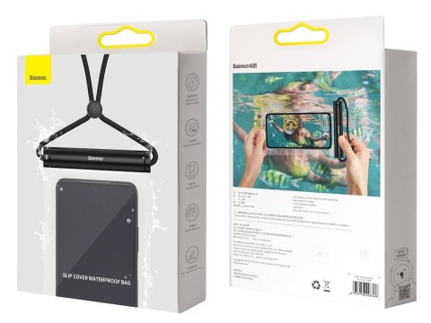 Uniwersalne etui wodoodporne wodoszczelne do telefonu 7.2 Baseus IPX8 czarne