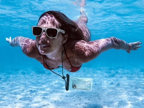 Uniwersalne etui wodoodporne wodoszczelne do telefonu 7.2 Baseus IPX8 czarne