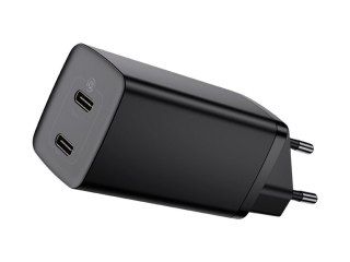 Ładowarka sieciowa szybka Baseus GaN2 Lite USB/ 2x USB-C QC 4.0 PD 65W Czarna