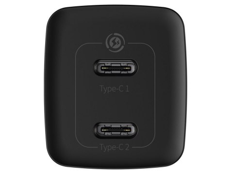 Ładowarka sieciowa szybka Baseus GaN2 Lite USB/ 2x USB-C QC 4.0 PD 65W Czarna