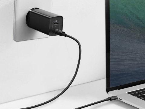Ładowarka sieciowa szybka Baseus GaN2 Lite USB/ 2x USB-C QC 4.0 PD 65W Czarna