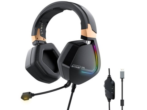Słuchawki gamingowe BlitzWolf BW-GH2, RGB, 7.1