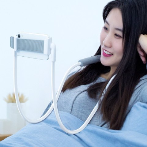 Uchwyt Baseus Neck-Mounted Lazy Bracket na szyję, do telefonów i tabletów 4-10" (biały)