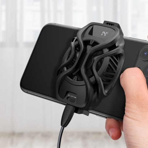 Wentylator Baseus GAMO GA06 do chłodzenia smartfona (czarny)