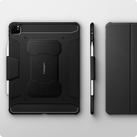 Etui Spigen Rugged Armor PRO Pencil do Apple iPad Pro 12.9 2020 / 2021 / 2022 / iPad Air 13 2024 Black