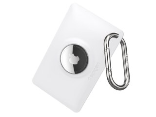 Etui case brelok do kluczy karta Spigen AirFit do Apple Airtag Białe