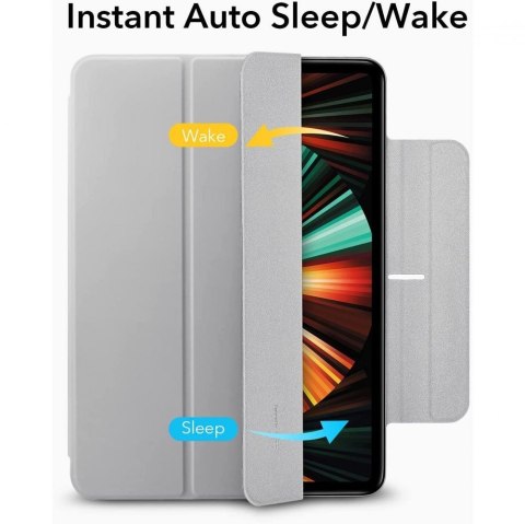 Etui obudowa magnetyczna Pencil ESR Rebound do iPad Pro 12.9 2020 / 2021 / 2022 / iPad Air 13 2024 Silver Grey