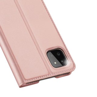 Etui portfel DuxDucis SkinPro do Samsung Galaxy A22 5G Rose Gold
