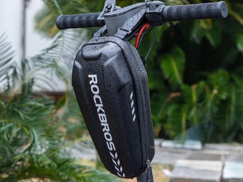 Etui wodoodporne sakwa na hulajnogę uchwyt na ramę RockBros B62 Czarne