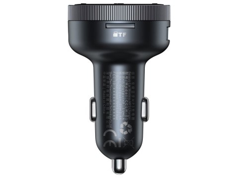 Ładowarka samochodowa transmiter FM Baseus Enjoy Car Charger 3.4A Czarna