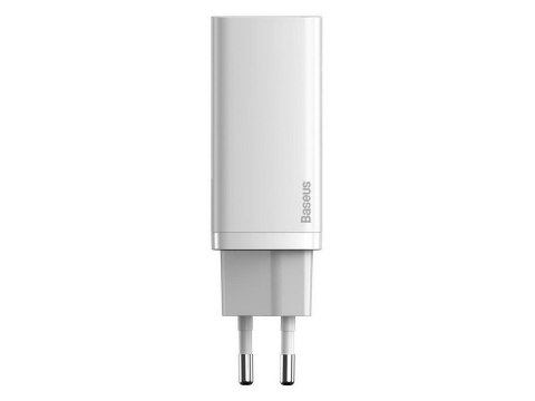 Ładowarka sieciowa szybka Baseus GaN2 Lite USB + USB-C 65W EU Biała