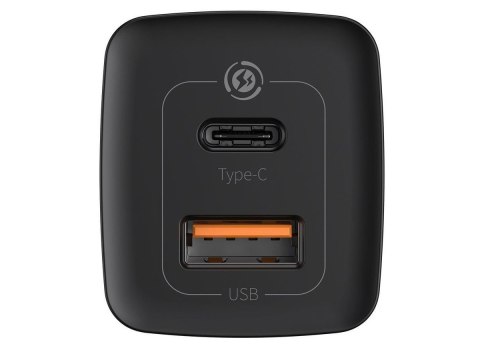 Ładowarka sieciowa szybka Baseus GaN2 Lite USB + USB-C 65W EU Czarna