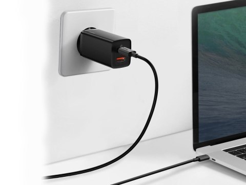 Ładowarka sieciowa szybka Baseus GaN2 Lite USB + USB-C 65W EU Czarna