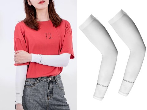 Rękaw kolarski Arm Sleeve RockBros XT9002W Biały