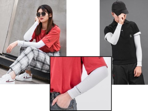 Rękaw kolarski Arm Sleeve RockBros XT9002W Biały