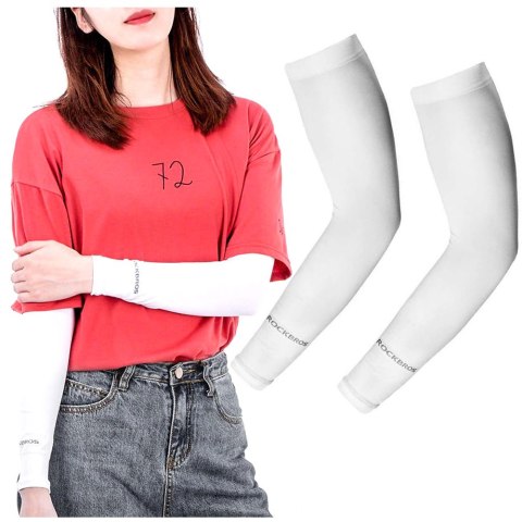 Rękaw kolarski Arm Sleeve RockBros XT9002W Biały