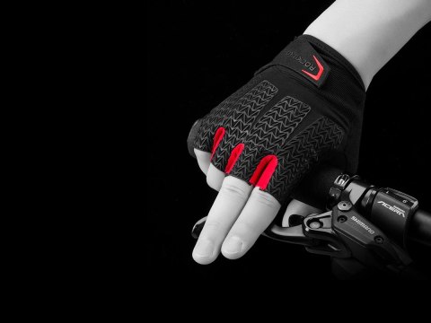 Rękawiczki rowerowe na rower bez palców L RockBros S169BR-L czarne