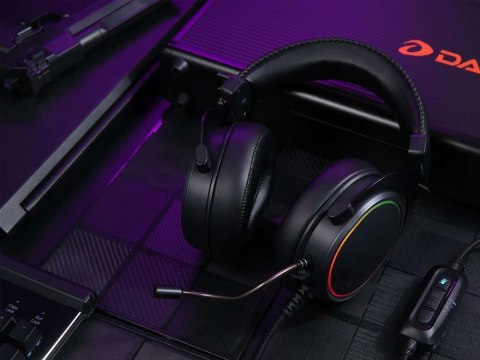 Słuchawki gamingowe Dareu EH925s PRO, ENC, RGB, 7.1 (czarne)
